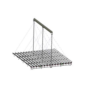 Cheap Linear Fresnel Solar Heating System HDG Steel Mounting Frames Customized Color for sale