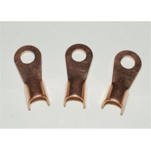 Copper Alloy Casting Copper Ring Terminals High Precision Sand Blasting Surface