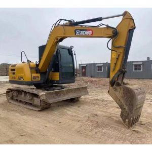 The used road construction machinery XCMG75 excavator is in good condition