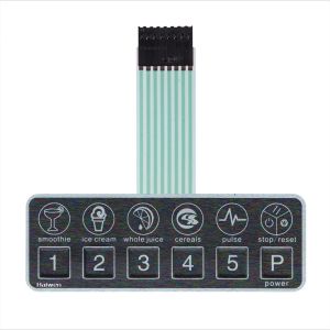 Embossed Domes PET Circuit Membrane Switch Waterproof Keyboard With LED