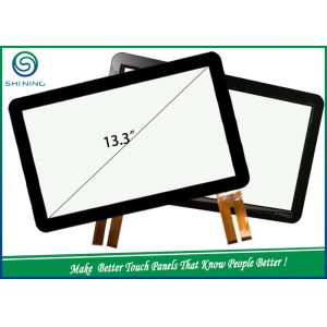 USB Port 13.3'' Projected Capacitive Touch Screen With Cover Glass And Sensor