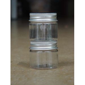 120G &120ML PET Round Cosmetic Packaging/Cream Jar /Aluminum Jars With Aluminum Screw Cap