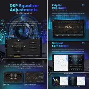 TS10 TS18 2Din 1 Din Car Radio with 6 128GB Touch Screen and Built-in Wireless