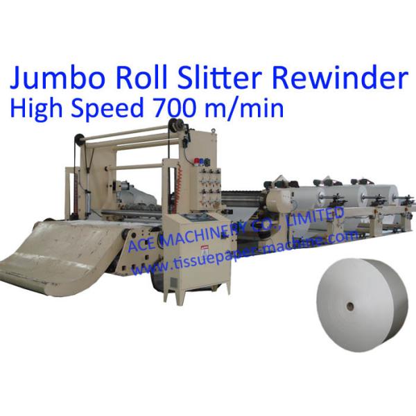 Quality 1950mm 700m/Min CE Tissue Paper Jumbo Roll Slitter Rewinder wholesale