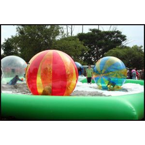 Mixed-color 2m Diameter Customized PVC Wak On Water Ball For Water Park