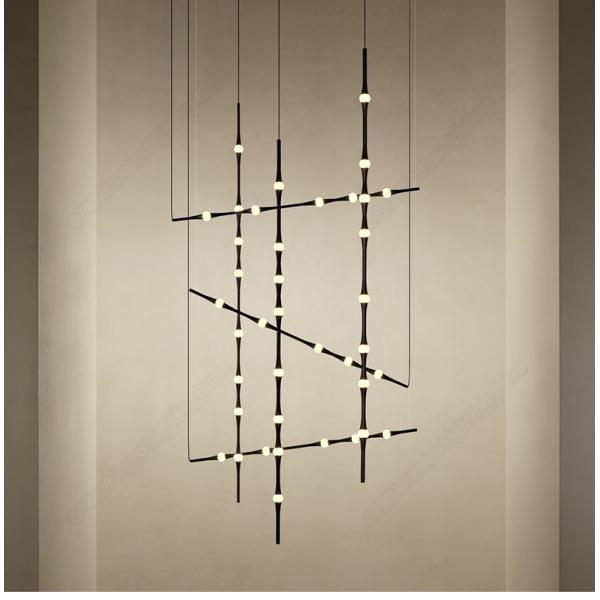 Modern Staircase Chandelier Led Living Room Indoor Light Nordic Villa Decoration Long line light(WH-MI-456)