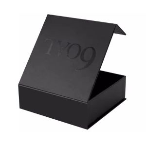 CMYK Handmade Recycled Printing Paper Magnetic Gift Box with Foam Insert For