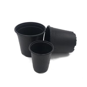 Light and soft black/double-color flower pot cane shoots seedling nutrition pot