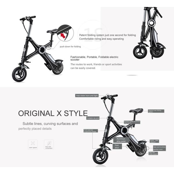36v Lithium Electric Scooter Folding / Foldable Electric Scooter For Adults