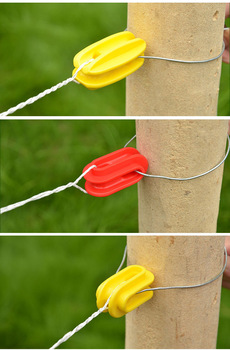 Corrosion Resistant Polypropylene Egg Strain Insulators for Protective Farm Fencing