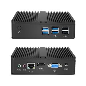 Intel Core Series Fanless Home Office Mini PC With DDR3L Up To 8G And 8USB Ports