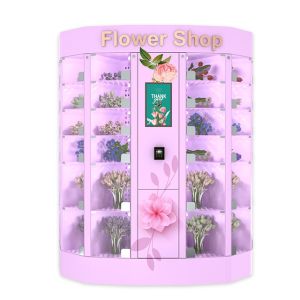 CE FCC Fresh Flower Vending Machine Automated Garden With Humidifier