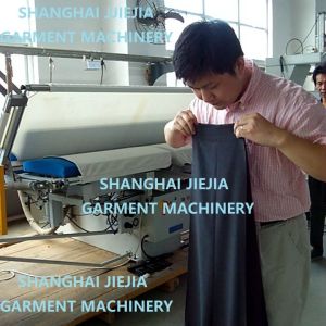 Double Legger Vertical Trouser Pressing Machine Touch Screen PLC stretch frame