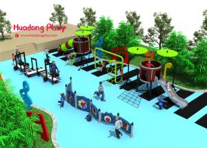 China Funny Outdoor Playground Slides Linear Low Density Polyethylene Easy Installation on sale