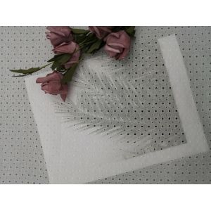 Cheap Sakura Cherry Blossom Thread White Embroidered Eyelet Fabric for sale
