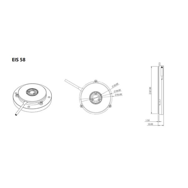 SSI Resistance Water CE Absolute Rotary Encoder High Seismic Resistance