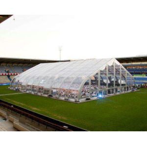 Customized Transparent Curved Tent PVC Polyester Textile Cover