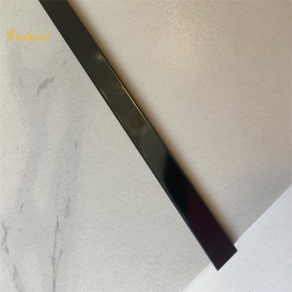 Quality 8K Black Finished Stainless Steel Tile Trim For Corner Metal Profile GB Standard wholesale