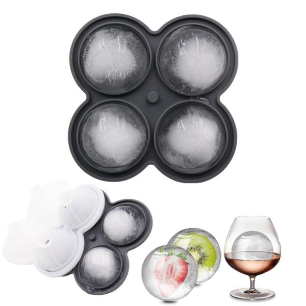 Quality Ice Cube Tray, 2.5inch Ice Cube Molds, 2 Cavity Silicone Rose & 2 Diamond Ice Ball Maker, Easy Release Large Ice Cube Form For Chilling Cocktails, Whiskey, Bourbon & Homemade Juice wholesale