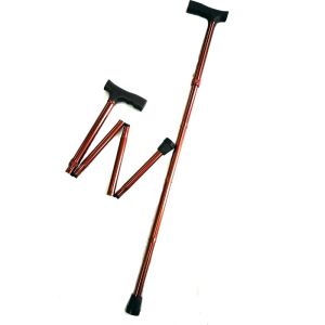 Adjustable height folding walking cane stick Crutches Anti-Slip for Elderly OEM
