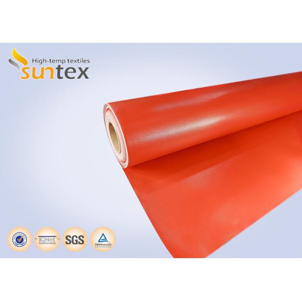 Quality Fireproof Silicone Coated Fiberglass Fabric with Temperature Range -50°C to 500°C, 400 g/sqm Weight, and 0.3 mm Thickness for Industrial Insulation wholesale