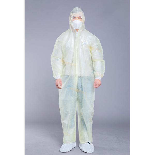 Quality Dust Protective Knit Cuff Zipper Disposable Work Overalls wholesale