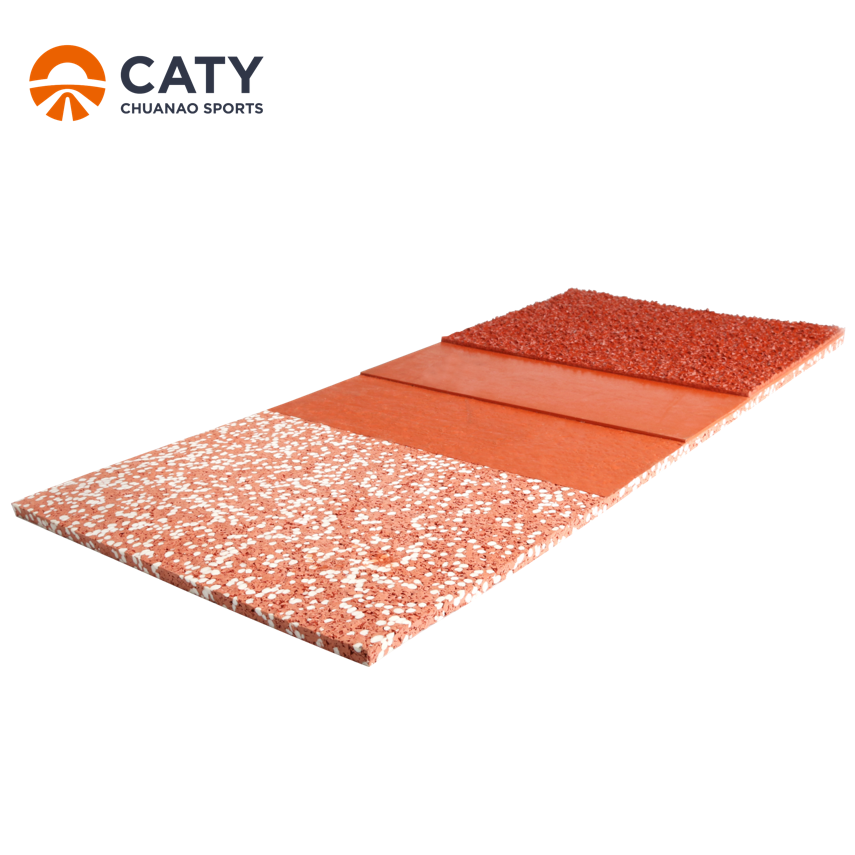 Time-Saving Semi-Prefabricated Athletic Track Roll, Reducing On-Site Labor and