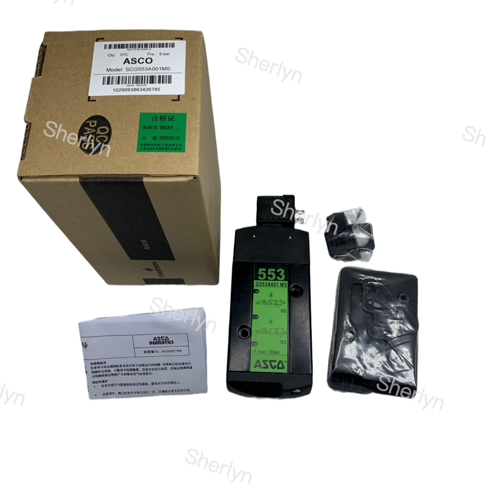 SCG553A001MS ASCO 3/2Way Solenoid Valve 553 Series