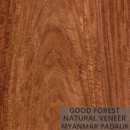 Quality Specially Myanmar Bubinga Red Wood Veneer Natural Irregular Texture wholesale
