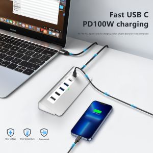 Additional Features 9 in 1 USB-C Docking Station with User Manual and Compact