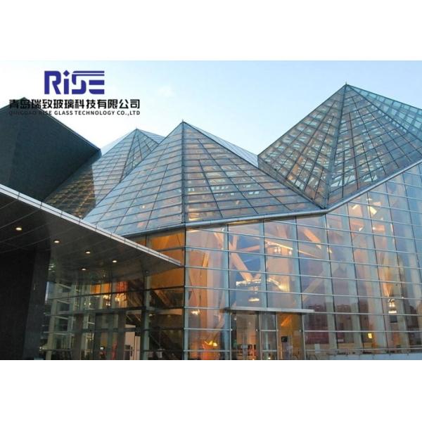 UV Protected Impact Clear Tempered Laminated Flat Glass With Customized Edges