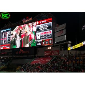 P10 HD 1R1G1B Large Stadium Score Led Display Billboard 4G Control System