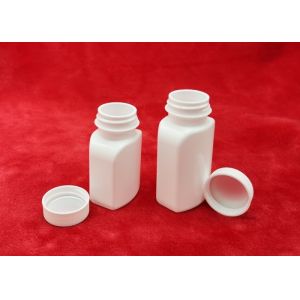 High Density Polyethylene Empty Tablet Bottles , Square Pet Bottle For Pills