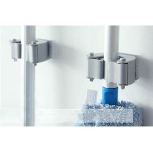 2 Units Per Pack Single Slot Mop And Broom Griper Holder & Tool Hangers