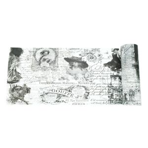 Wide Vintage Single Sided Writable Washi Tape