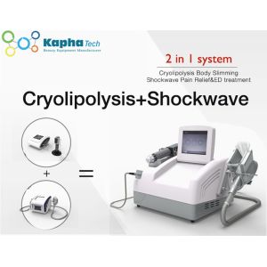 Portable ED Shockwave Cool Cryolipolysis Fat Freezing Machine