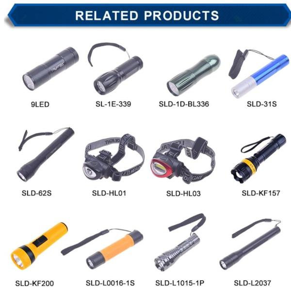 Torch Mini LED Emergency Flashlight Aluminum Alloy Material 19.5X101mm Size