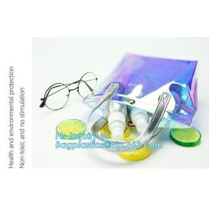 China PVC Slider zipper bag plastic bag with zipper, slider zipper plastic bag for packaging, slider zipper pvc pouch clear vi on sale