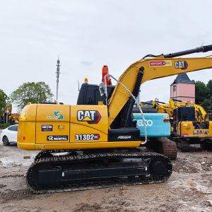 CAT 313D2GC Used Crawler Excavator 250L Large Fuel Tank Second hand Mini