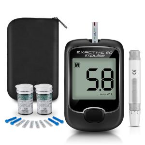 ABS Automatic Digital Blood Sugar Monitor No Coding With Test Paper Lancets