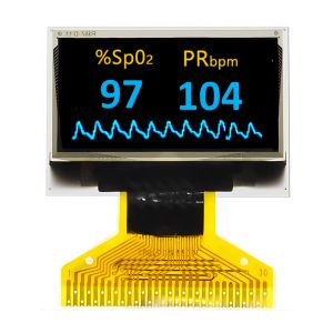 0.96 Inch 128x64 Dots White And Blue Dual Colors 30 Pin OLED Display Internal DC