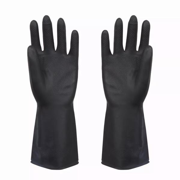 Bulk heavy cheap custom black gloves nitrile rubber coating industry