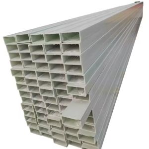 High Strength Grp Pultrusion Frp Square Pipe Fibreglass +Resin Smooth Winding