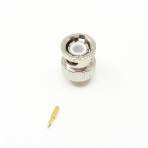 BNC Male Electronic RF Connector For Simi-Rigid / Simi-Flexible 086/SFT-50-2-1
