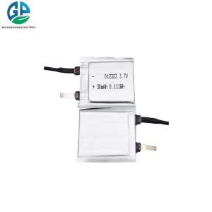 3.7V 30mAh Li Ion Rechargeable Battery 012323 KC Certificated