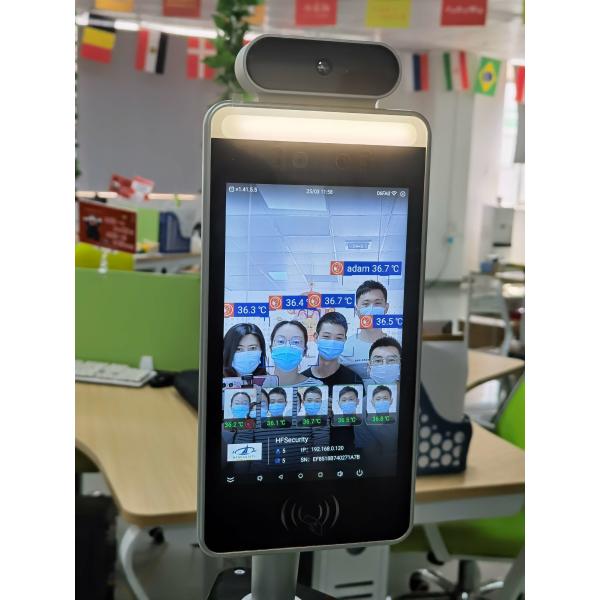 Quality HFSecurity RA08TPlus Multi-Person New Design 8 inch Dynamic Facial Fask Temperayure Detect Access Control wholesale