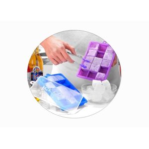 Square Shaped Silicone Ice Cube Molds Color Customized Easy Clean For Make Ice