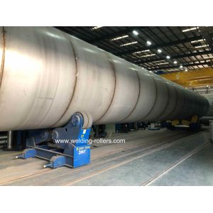 200 Ton Selfing Aligning Welding Pipe Rollers Heavy Duty With PU Wheels
