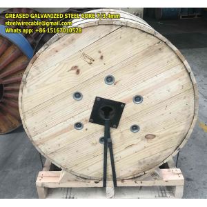 Greased Galvanized Steel Core 7x3.4mm for ACSR Drop Point 300℃.