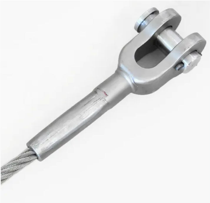 Premium Galvanized Wire Rope Sling with Open Wedge Socket | Easy Inspection & Re